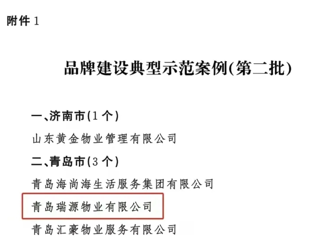 喜報！智慧物業(yè)事業(yè)部兩物業(yè)公司榮登山東省住建廳“1266”品牌建設榜